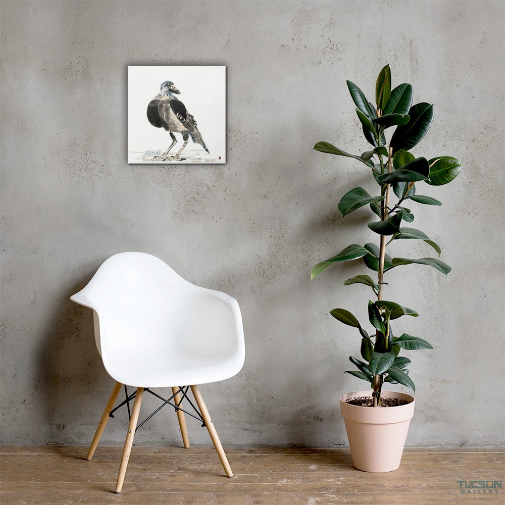 Bird Words by Amy Lynn Bumpus | Wrapped Canvas Prints