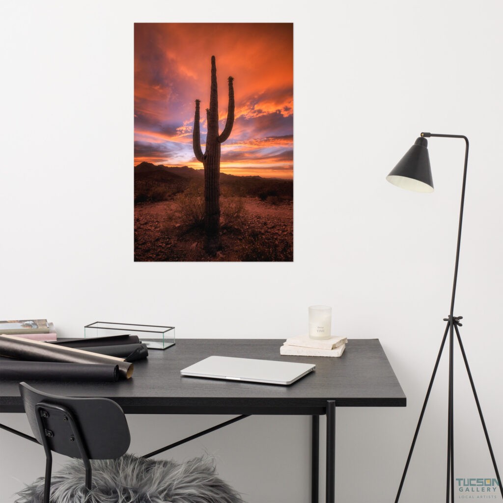Saguaro Sunset by Sean Parker Photography | Poster