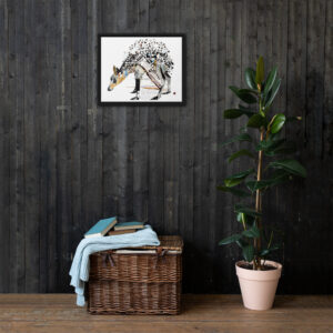 Camouflage by Amy Lynn Bumpus | Framed Canvas Print