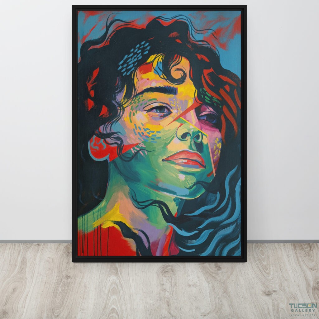 Surrender To Tides by Jessica Gonzales | Framed Canvas Print