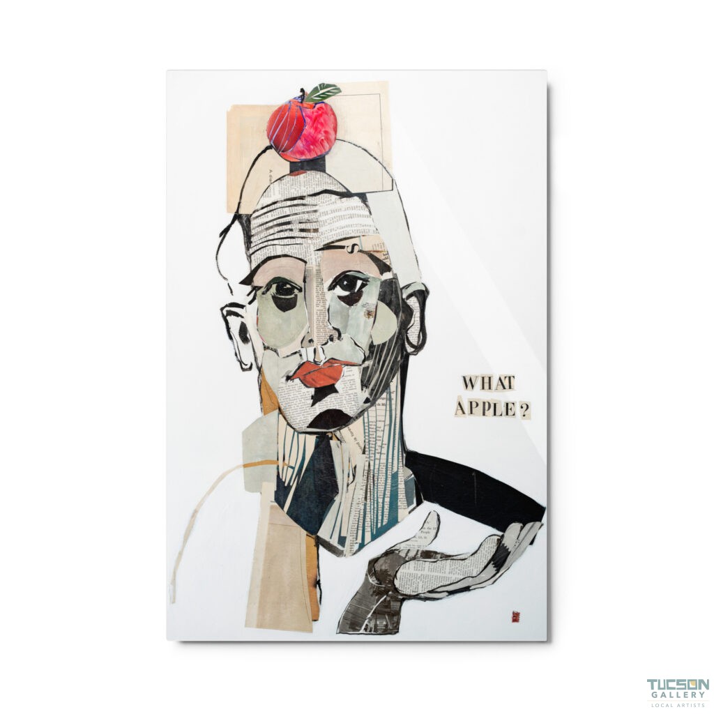 What Apple? by Amy Lynn Bumpus | Glossy Metal Print
