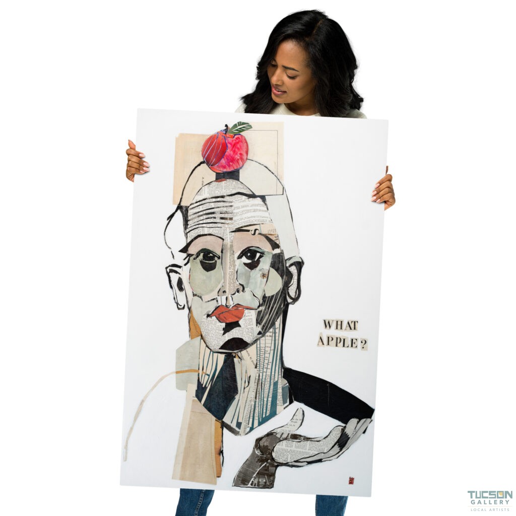 What Apple? by Amy Lynn Bumpus | Glossy Metal Print