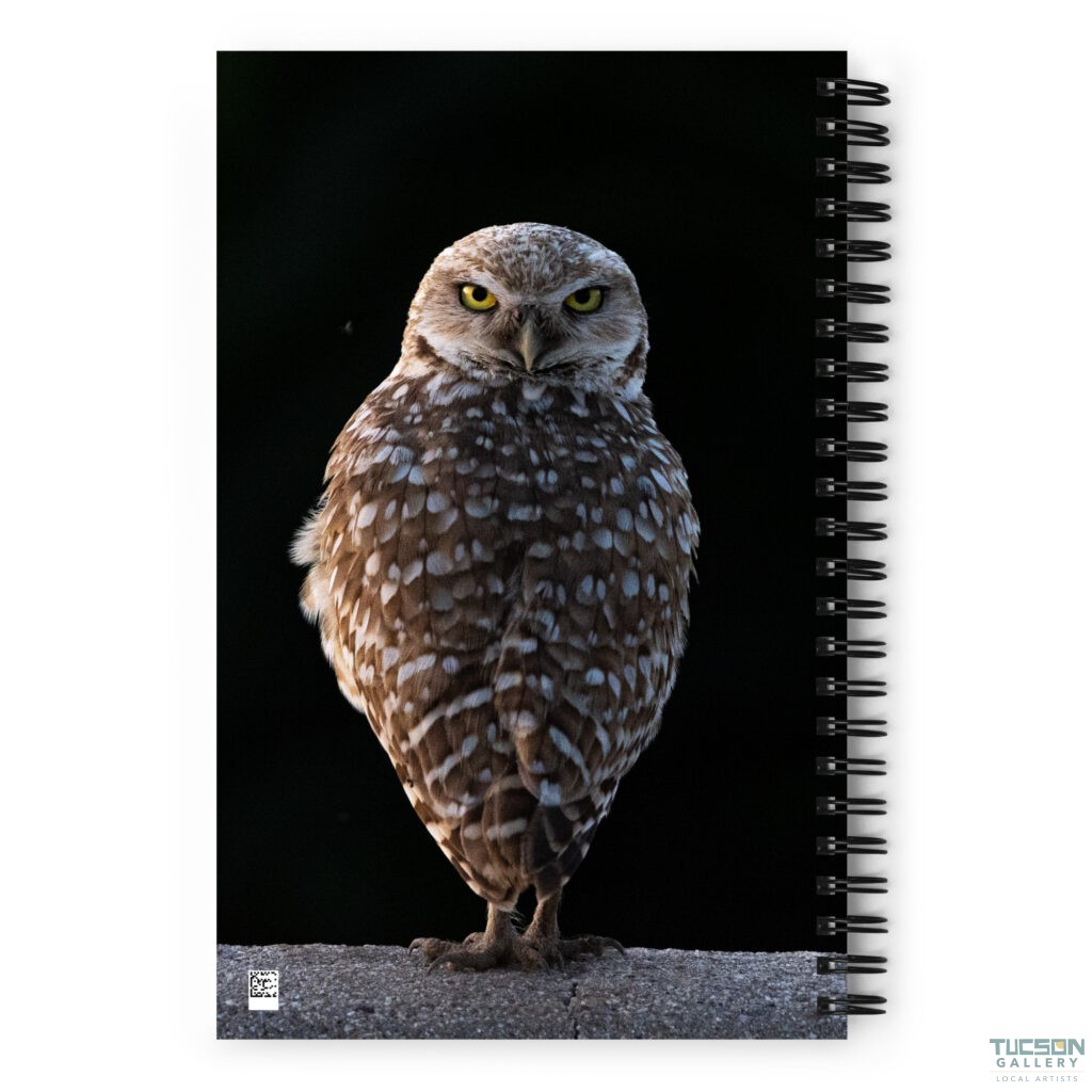 Burrowing Owl by Leslie Leathers Photography | Spiral notebook