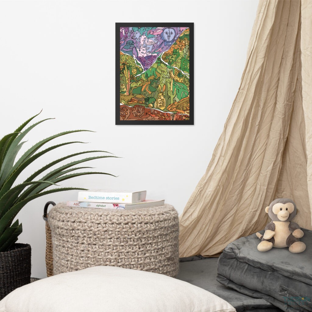 Desert Animal by Lauri Kaye | Framed poster
