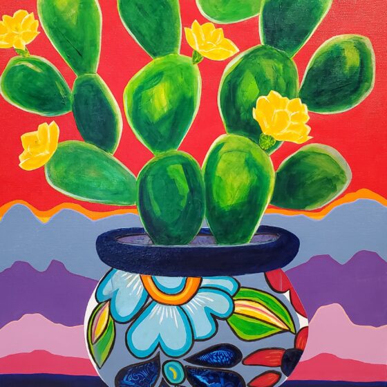 Prickly Pear at Sunrise by Suzanne Villella