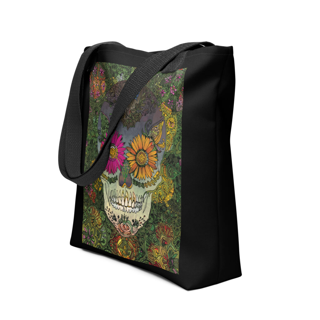 Skull by Lauri Kaye | Tote bag
