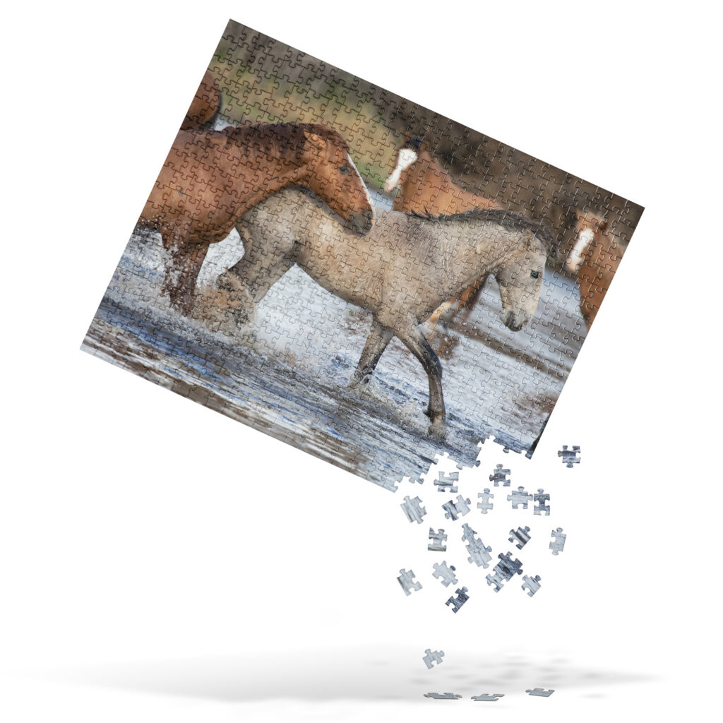 Wild Mustangs by Leslie Leathers Photography | Jigsaw puzzle