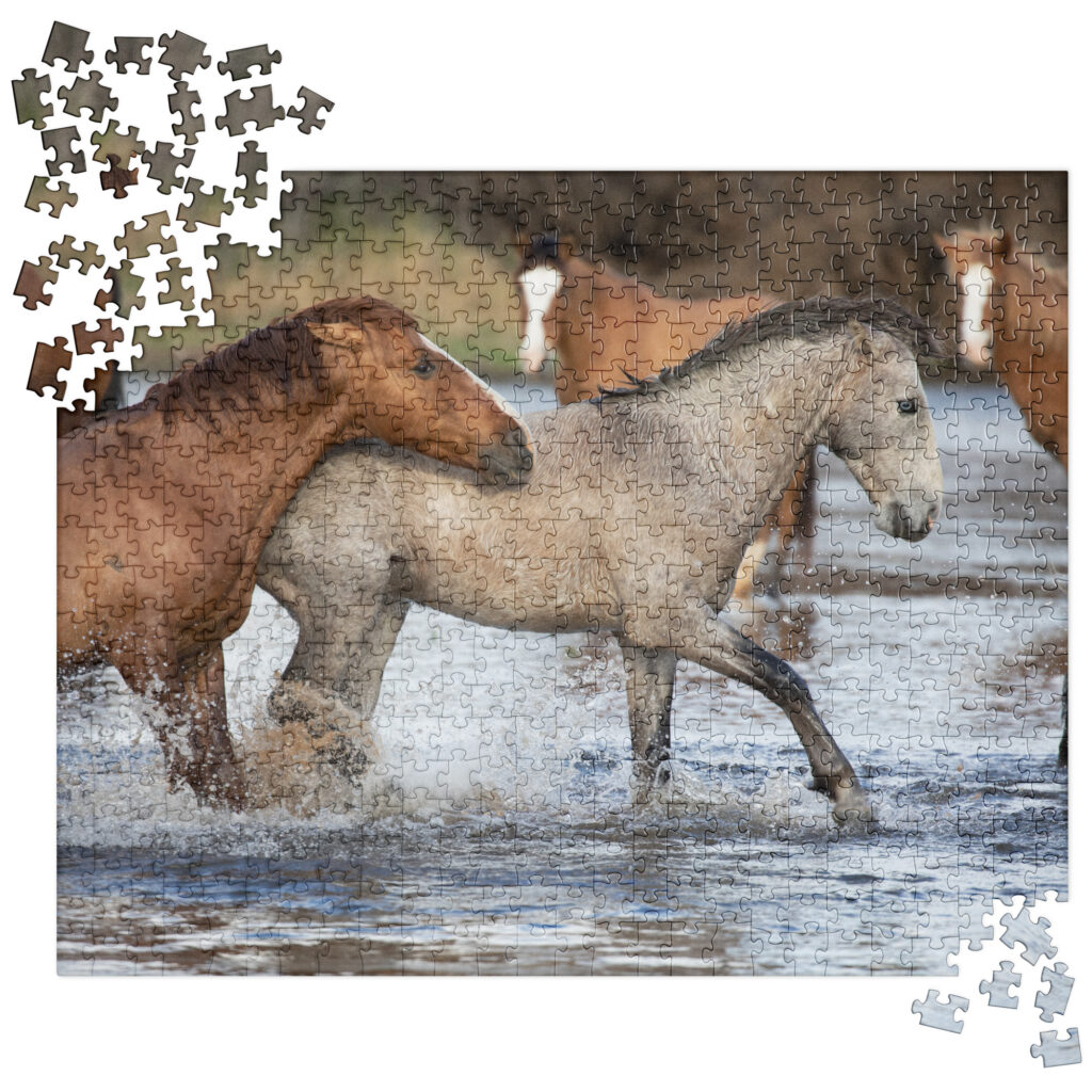 Wild Mustangs by Leslie Leathers Photography | Jigsaw puzzle