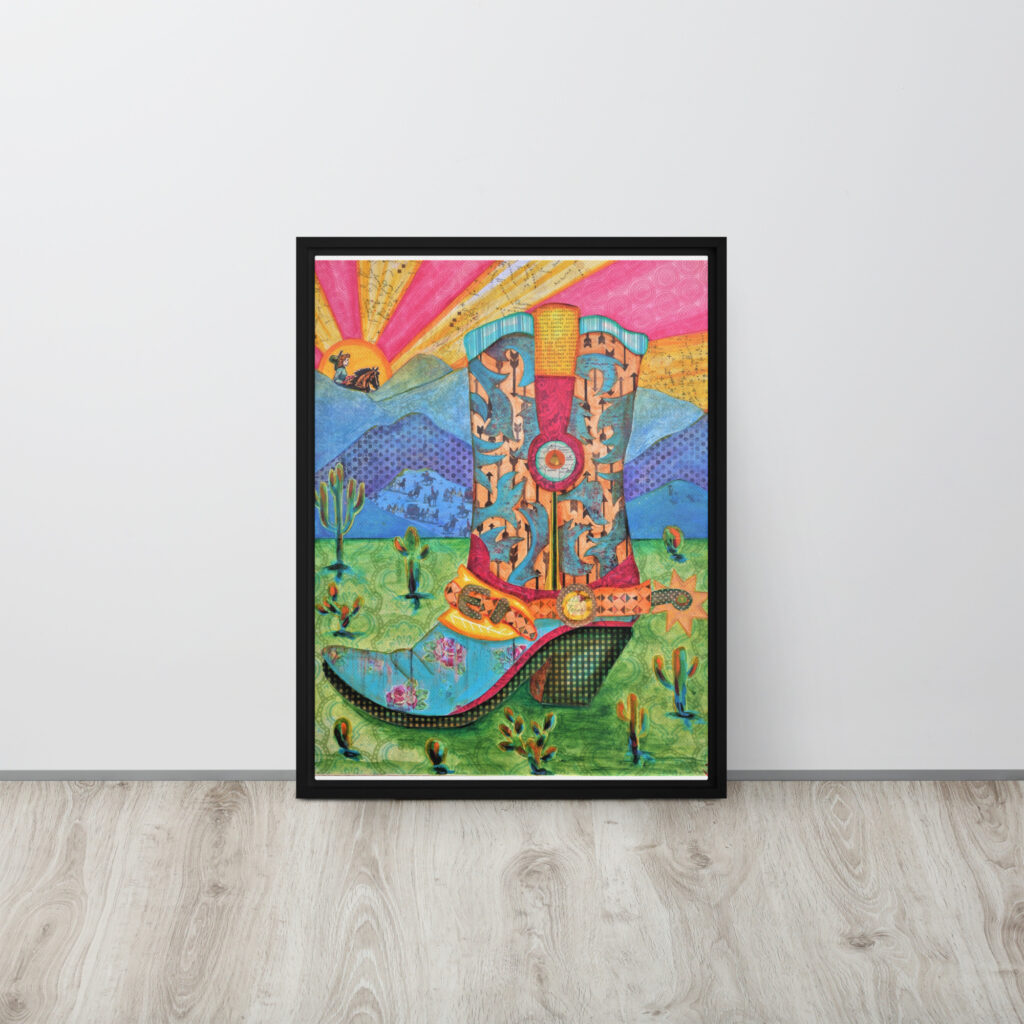 Pretty Tough by Suzanne Villella | Framed canvas