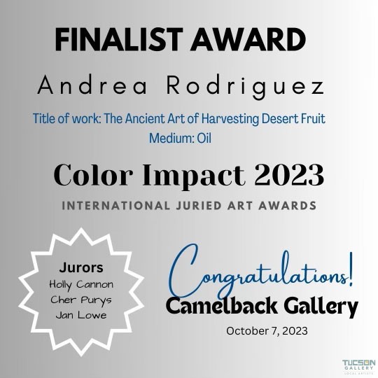Congratulations to Andrea Rodriguez for winning the Color Impact Award for 2023