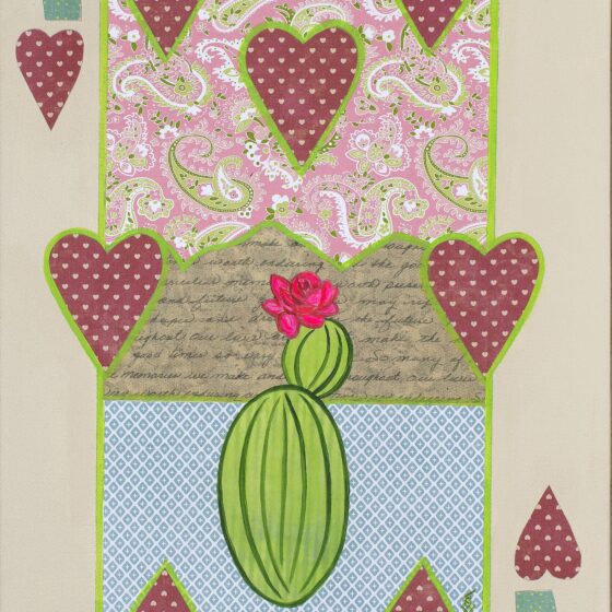 Seven of Hearts - Barrel by Suzanne Villella