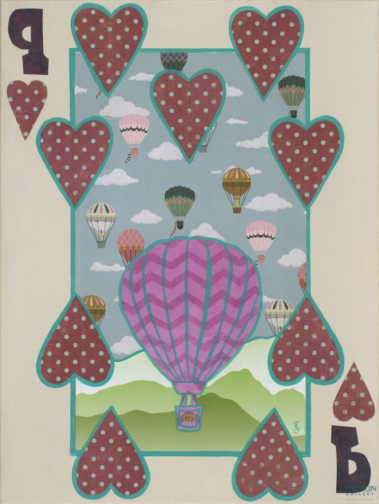 Nine of Hearts - Up and Away by Suzanne Villella
