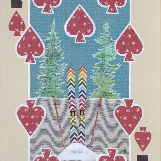 Nine of Spades - Powder Day by Suzanne Villella