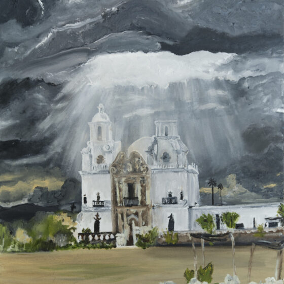 Heaven Opens Over San Xavier by Steven Bye