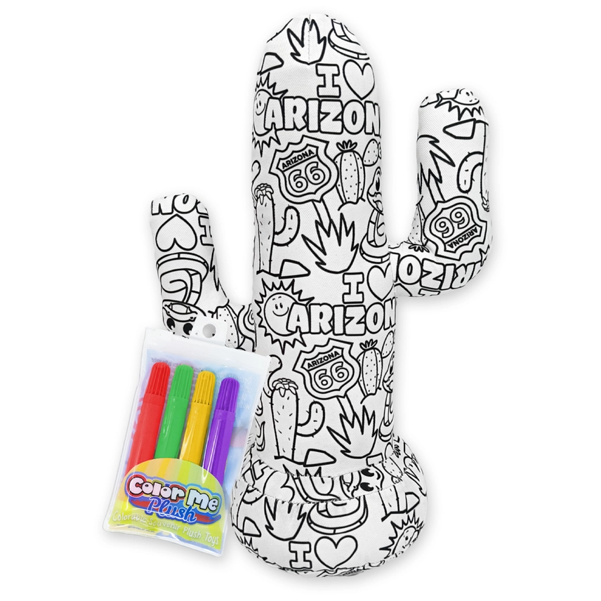 Customizable Color Me Cactus with Arizona and Tucson-inspired designs, a creative gift or souvenir.