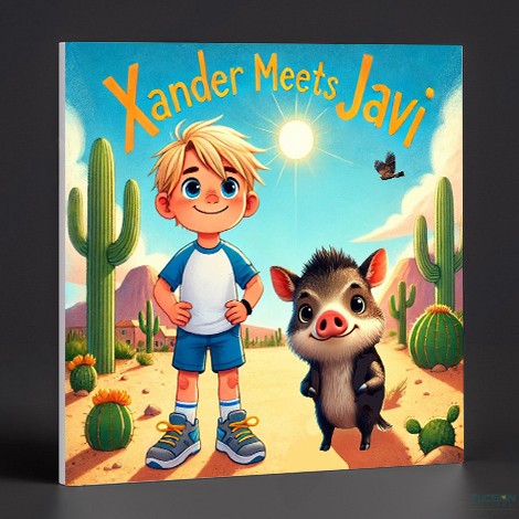 3D Book Cover - Xander Meets Javi