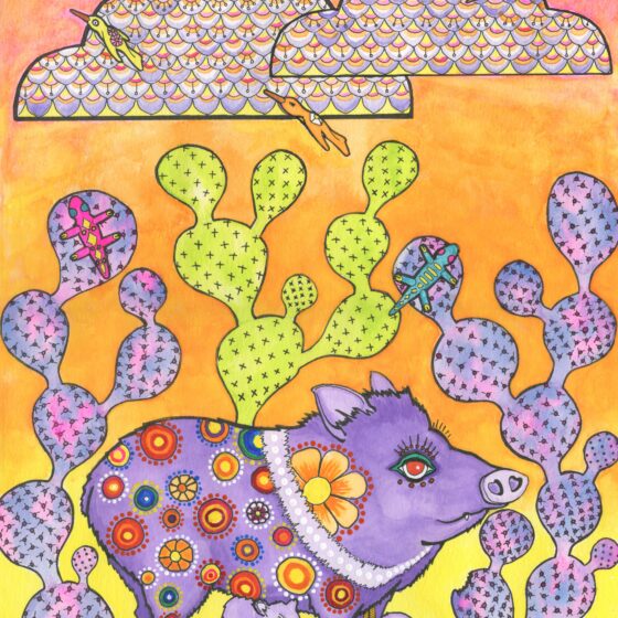 Olivia De Javelina by Ralph Philabaum