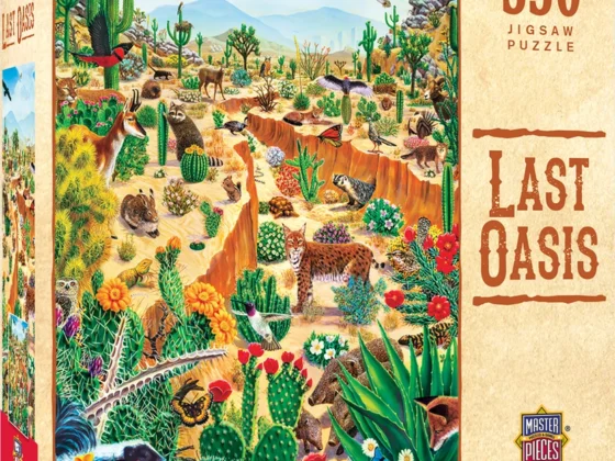 Desert Animals Puzzle from Tucson Gallery, a vibrant AZ souvenir and art gift.