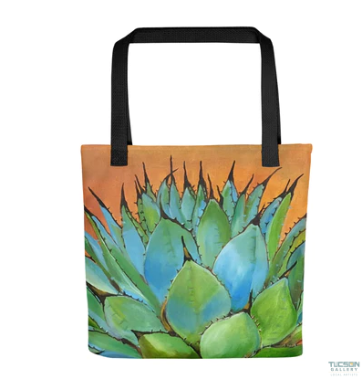 Vibrant agave tote bag available at Tucson Gallery, perfect for art lovers seeking AZ gifts and souvenirs.