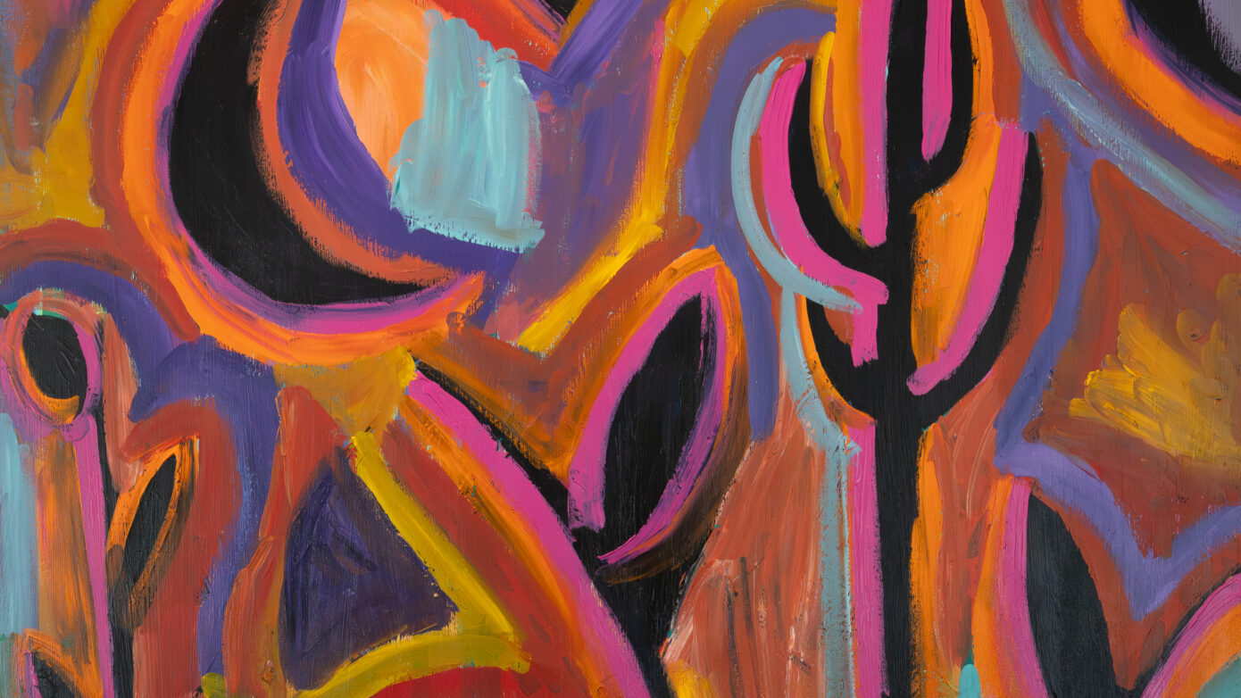 A Rainy Windshield at Dusk