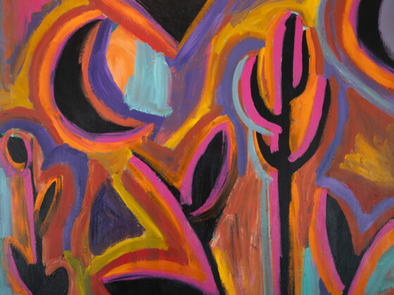 A Rainy Windshield at Dusk