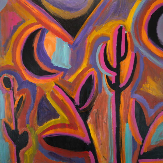 A Rainy Windshield at Dusk