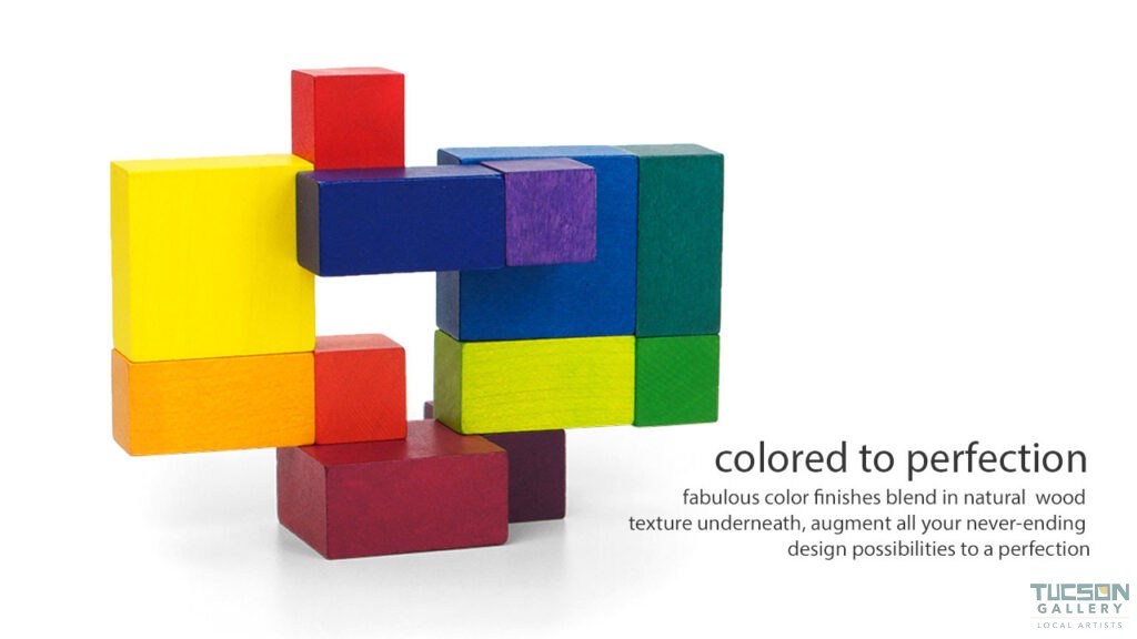 Playable ART Cube unfolded into a colorful geometric sculpture